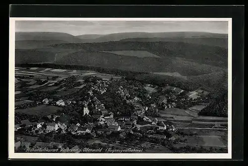 AK Vielbrunn i. Odenwald, Fliegeraufnahme des Ortes