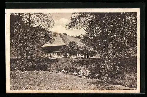 AK Todtmoos-Strick, Blick zum Schwarzwaldhaus