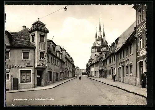 AK Lommatzsch i. Sa., Döbelner Strasse