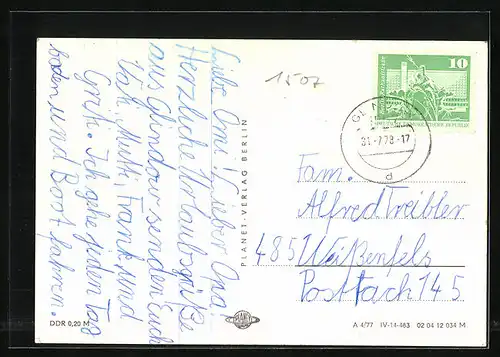 AK Glindow, Ortsansicht, Gaststätte Deutsches Haus