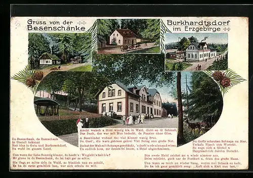 AK Burkhardtsdorf im Erzgeb., Gaststätte Besenschänke