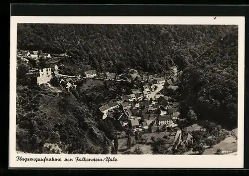 AK Falkenstein /Pfalz, Gesamtansicht, Fliegeraufnahme