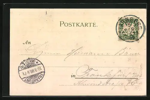 Lithographie Starnberg, Ortsansicht mit Kirche