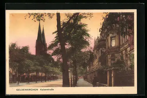 AK Gelsenkirchen, Partie in der Kaiserstrasse