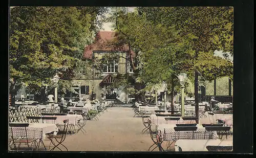 AK Dresden, Fischhaus im König-Albert-Park