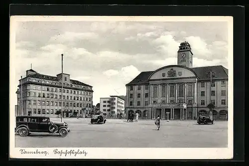 AK Sonneberg, Partie am Bahnhofsplatz