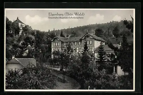 AK Elgersburg (Thür. Wald), Eisenbahn-Beamten-Erholungsheim