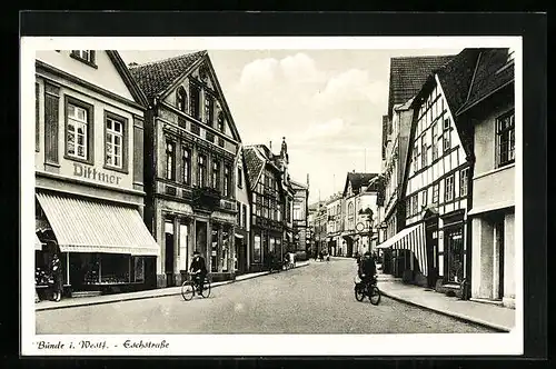 AK Bünde i. Westf., Blick in die Eschstrasse