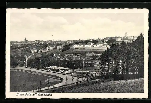 AK Lüdenscheid, Teilansicht mit Kampfbahn