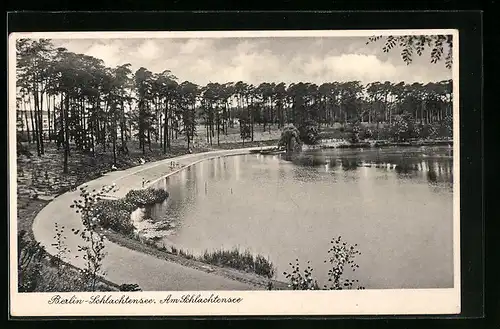 AK Berlin-Schlachtensee, Idylle am Schlachtensee