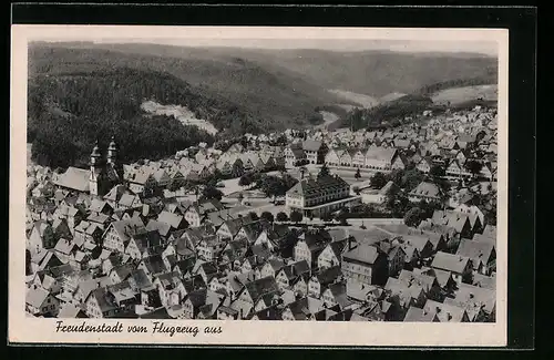 AK Freudenstadt, Totalansicht, Flugzeugaufnahme