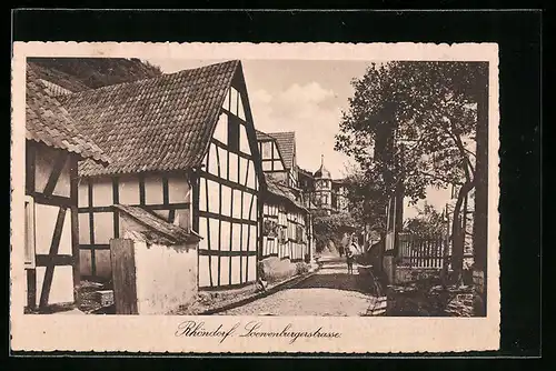 AK Rhöndorf, Blick in die Loewenburgerstrasse