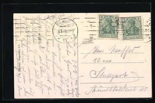 AK Berlin, Aufmarsch in der Friedrichstrasse