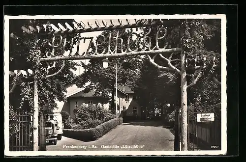 AK Frankenberg i. Sa., vor der Gaststätte Lützelhöhe