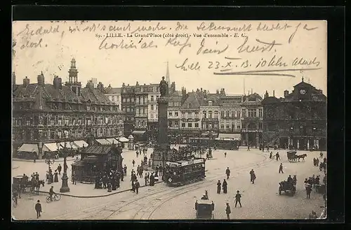 AK Lille, La Grand'Place et Tramway