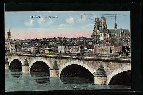 AK Orléans, Vue Générale et Tramway
