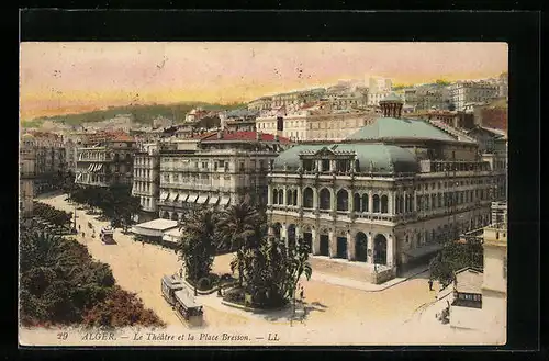AK Alger, le Théatre et Tramway