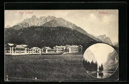 AK Toblach, Hotel Toblach, Toblacher See