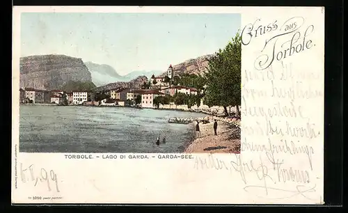 AK Torbole, Uferidylle am Garda-See