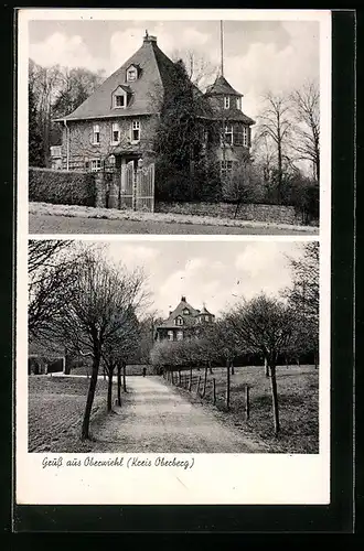 AK Oberwiehl bei Oberberg, herrschaftiches Anwesen