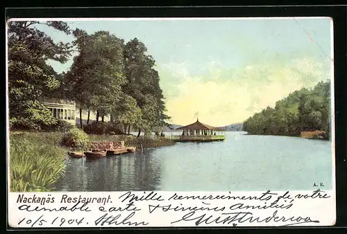 AK Nackanäs, Restaurant, Pavillon am Ufer