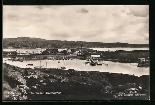 AK Göteborg, Varmbadhuset, Saltholmen, Schiffsanlegestelle