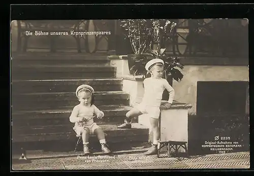 AK Die Söhne des Kronprinzenpaares, Prinz Louis Ferdinand