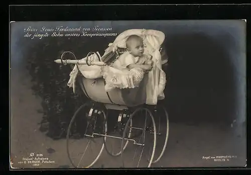 AK Prinz Louis Ferdinand von Preussen, Der jüngste Sohn des Kronprinzenpaares