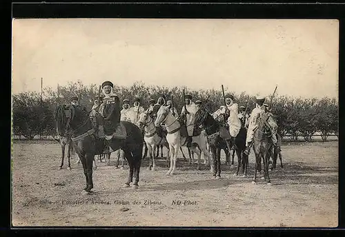 AK Cavaliers Arabes, Goum des Zibans, Arabische Soldaten zu Pferde