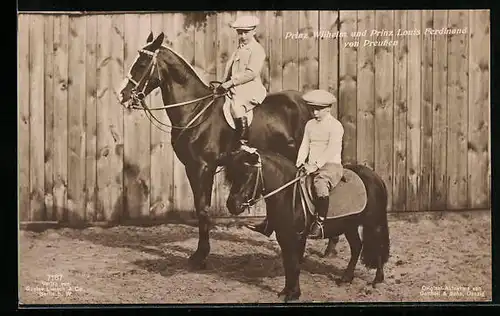 AK Prinz Wilhelm und Prinz Louis Ferdinand von Preussen