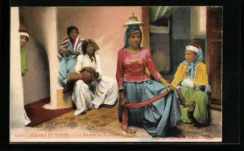 AK Scenes et Types, La Danse du Plateau, Arabischer Musiker