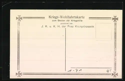 AK Die Söhne des Kronprinzenpaares Wilhelm von Preussen in Feldgrau