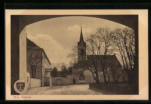 AK Deutscher Schulverein Nr. 567: Wien, Dornbach, Blick zur Kirche