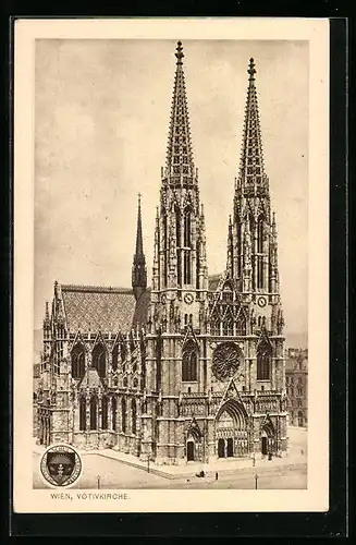 AK Deutscher Schulverein Nr. 253: Wien, Fassade der Votivkirche