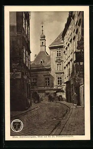 AK Deutscher Schulverein Nr. 356: Wien, Blick auf die St. Bernhardskapelle