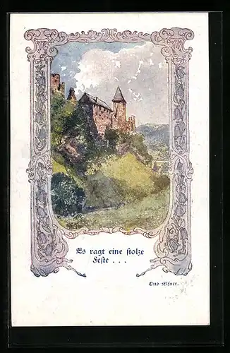 Künstler-AK Deutscher Schulverein Nr. 1243: Es ragt eine stolze Feste