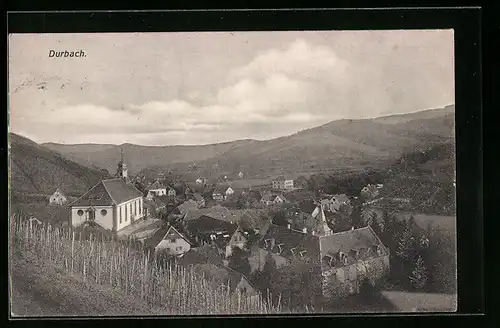 AK Durbach, Ortstotale der Ortschaft im Tal