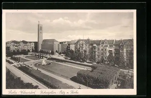 AK Berlin-Wilmersdorf, die Kirche am Hohenzollern-Platz