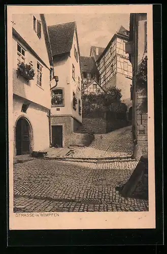 AK Wimpfen, Strasse in der alten Stadt