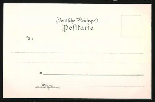 Lithographie Godesberg, Teilansicht, Ruine Godesberg, Frau mit Weinglas