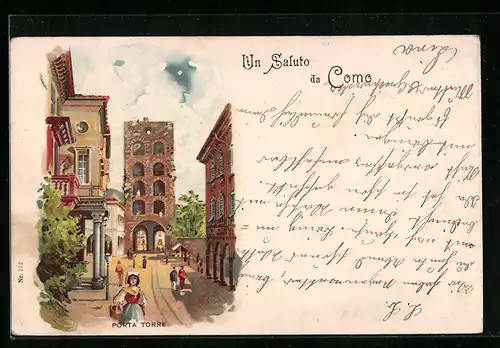 Lithographie Como, Porta Torre