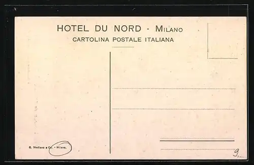 AK Milano, Salle a Manger de l`Hotel du Nord