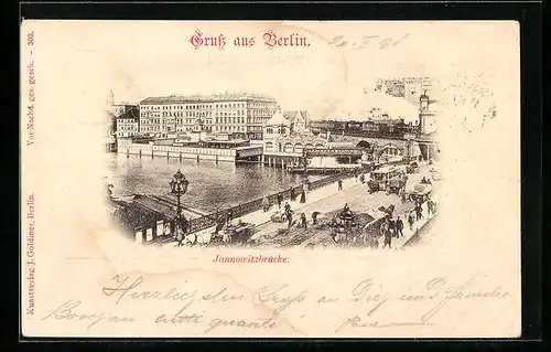 AK Berlin, Blick auf die Jannowitzbrücke