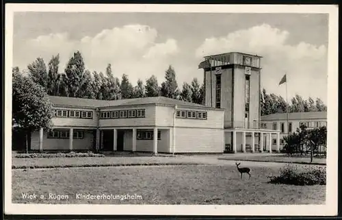 AK Wiek a. Rügen, Blick auf das Kindererholungsheim