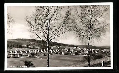 AK Arnegg b. Ulm, Teilansicht aus der Vogelschau