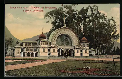 AK Bogotá, Exposicion 1910, Pabellon de Industrias