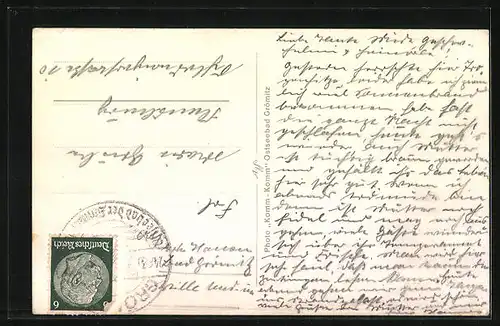 Foto-AK Menschen bilden im Meer eine Seeschlange, Bademode