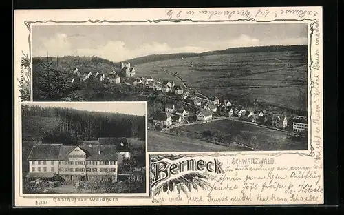 AK Berneck i. Schwarzwald, Gasthof zum Waldhorn