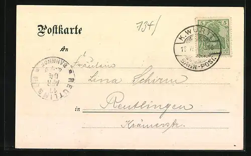 AK Berneck i. Schwarzwald, Gasthof zum Waldhorn