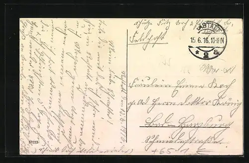 AK Rastatt, Bahnhof und Bahnhofshotel